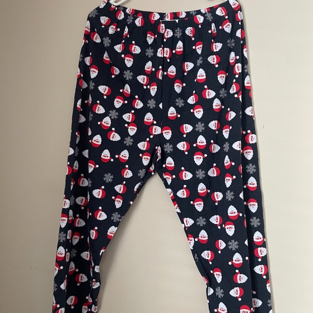 Santa Print Pajama Pants